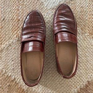 Jamie Haller “The Loafer” in Croc Brown, Size 39